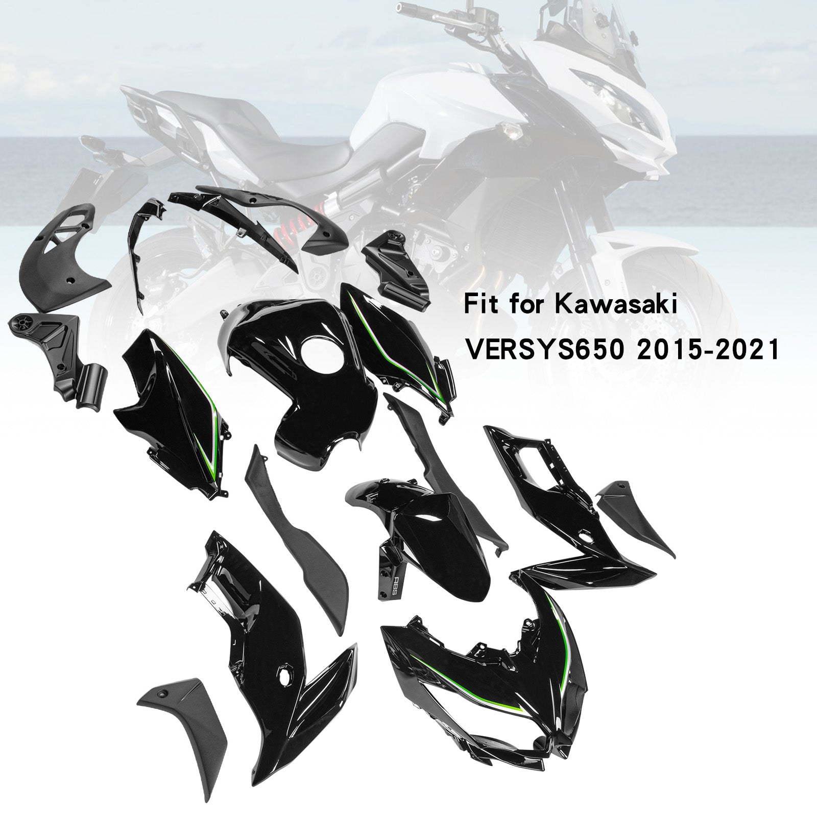 Amotopart Kawasaki VERSYS650 2015-2021 Verkleidungsset