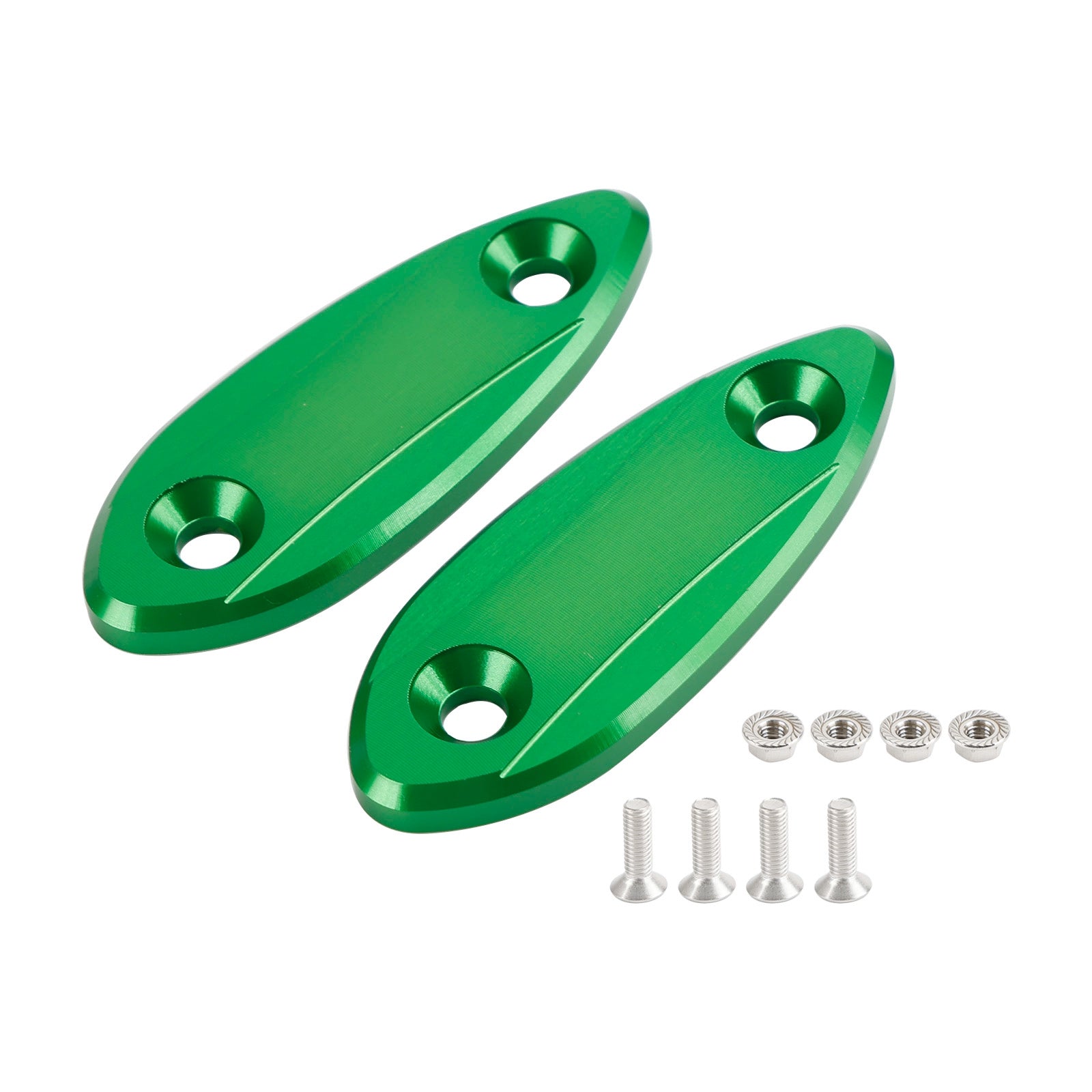 09-12 Kawasaki ZX-6R ZX6R Mirror delete blanking block off plates