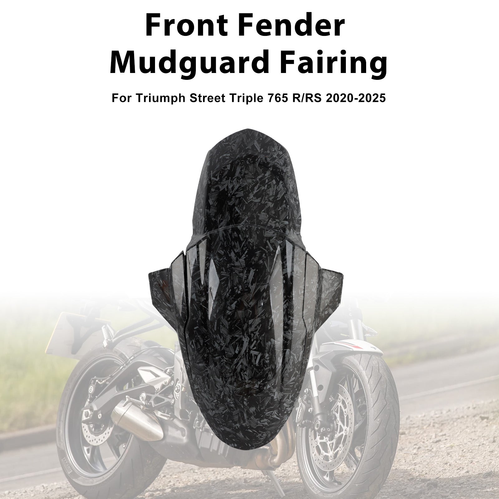 Street Triple 765 R RS 2020-2025 Front Fender Mudguard Fairing