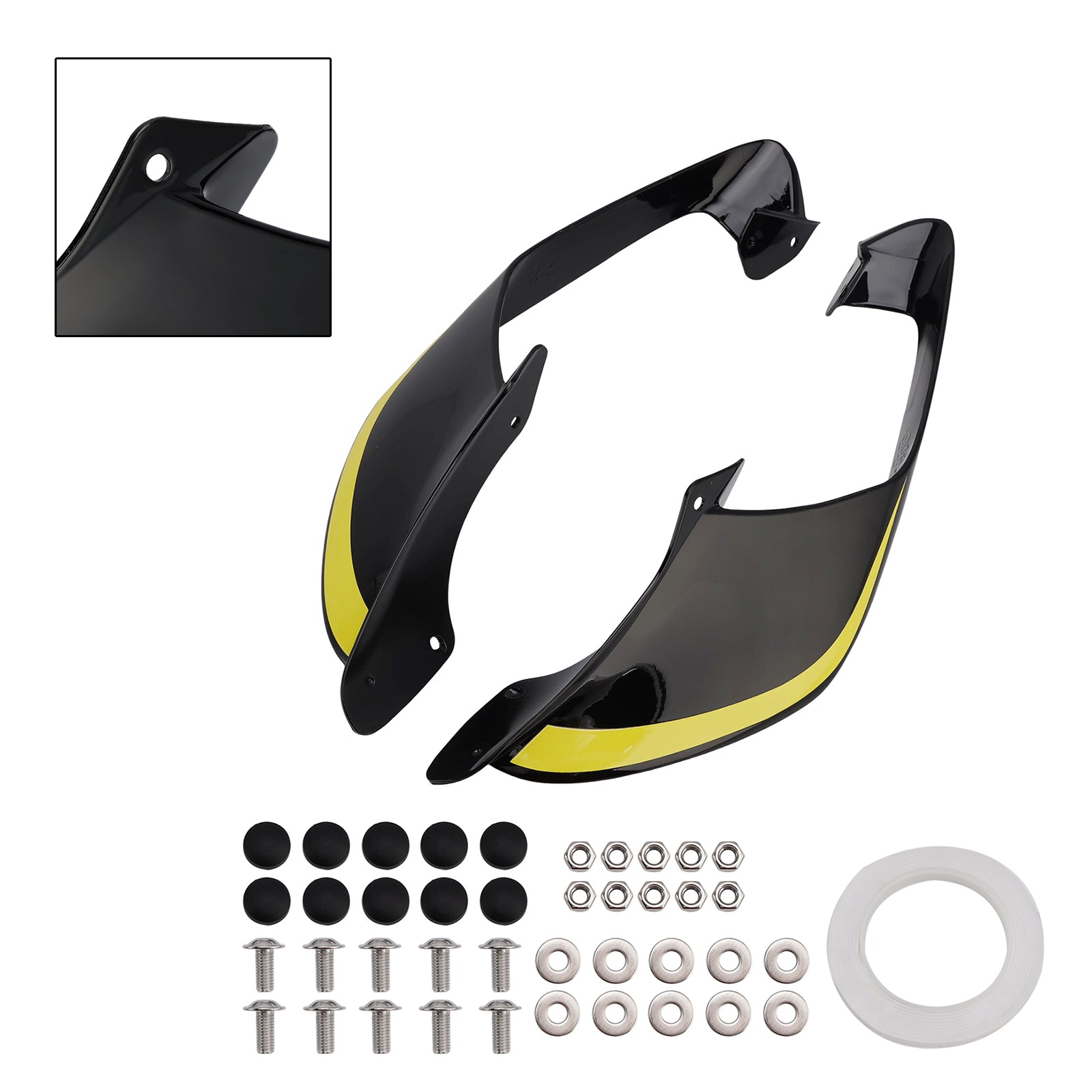2021-2024 Yamaha YZF R1 R1M Voorzijde Winglets Vleugels Spoiler Kuip
