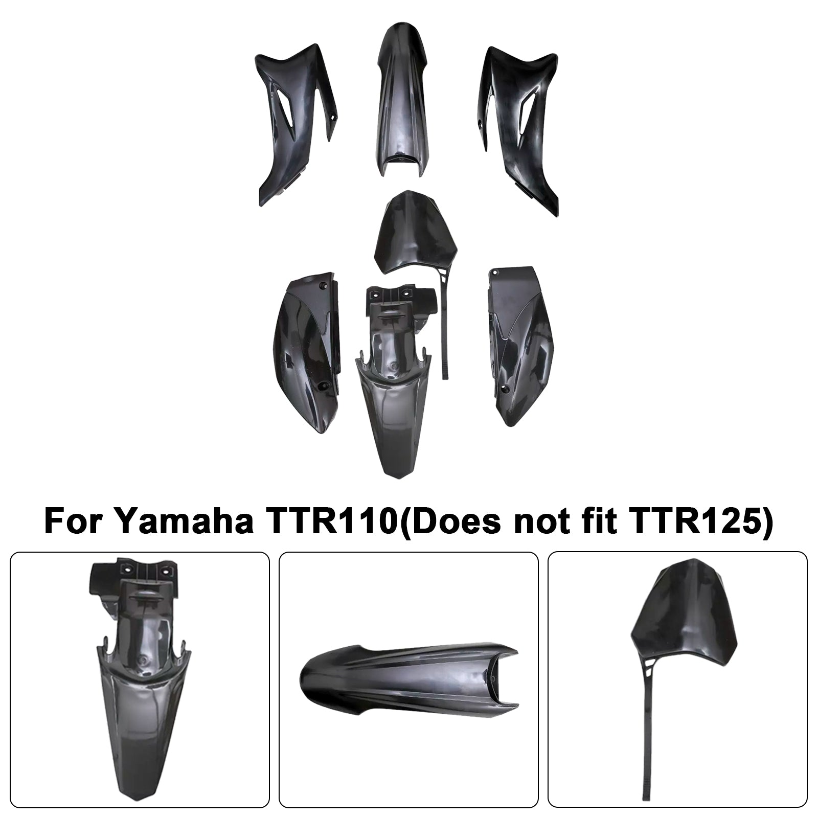 Yamaha TTR110 Dirt Bike Body Plastic Kit Fender Faming