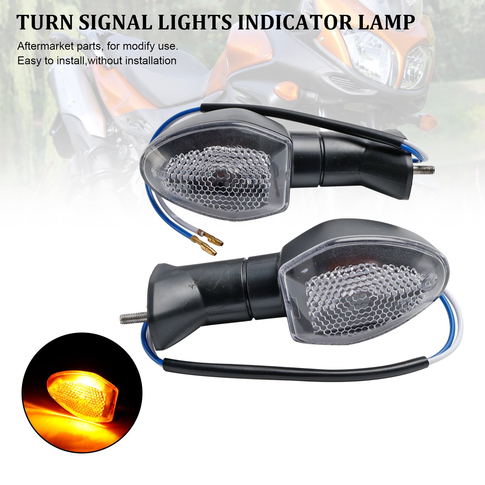 Suzuki V-Strom 650 1000 1050 GSX-S 750 Turn Signal Lights Indicator Lamp