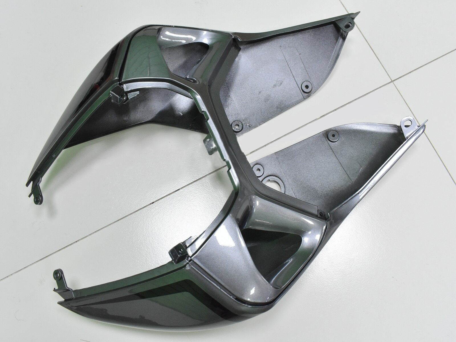 Amotopart 2012–2015 1199/899 Ducati Grau und Schwarz Verkleidungsset