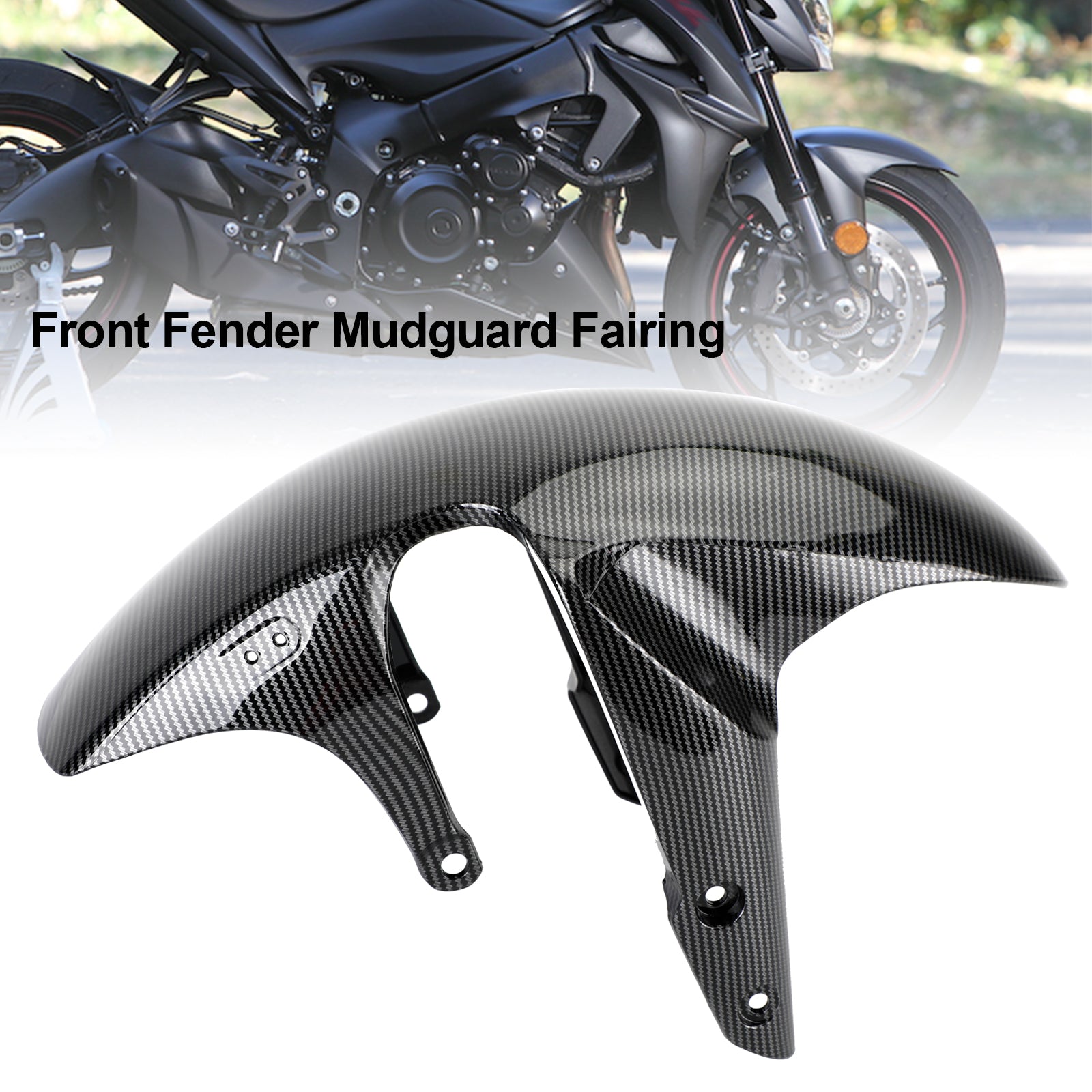 Front Fender Mud Guard Hugger Cowling Fairing For Suzuki GSX-S750 2017-2021 Carbon