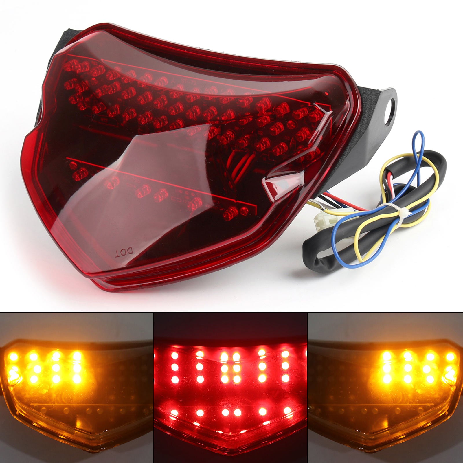 2004-2005 Suzuki GSXR 600/750 GSXR-600 New LED TailLight Turn Signals Red