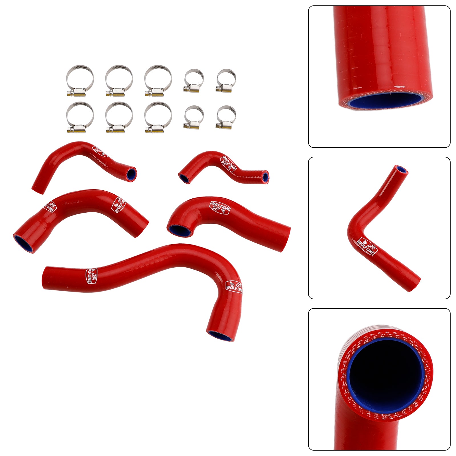 All Years Yamaha MT-09 XSR900 Tracer 9/GT Silicone Radiator coolant Hose