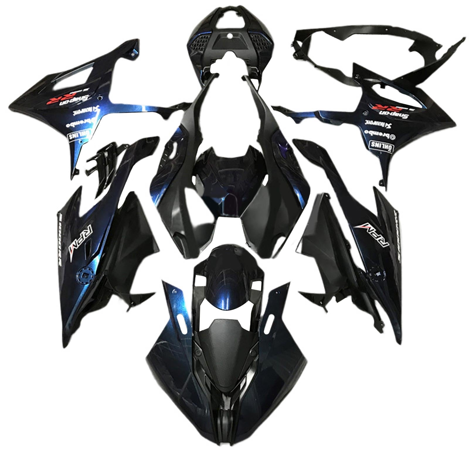 Amotopart BMW S1000RR 2019-2022 Black Fairing Kit