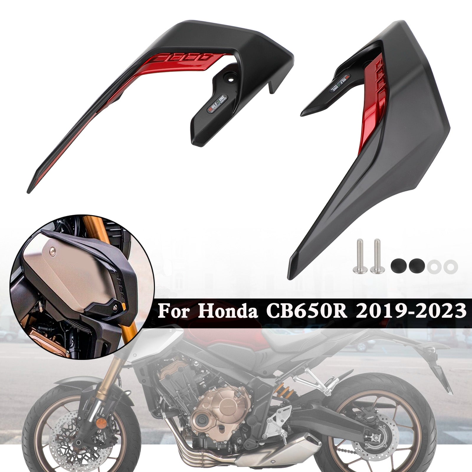 19-23 Honda CB650R Seitenspoiler Aerodynamische Flügelabweiserverkleidung