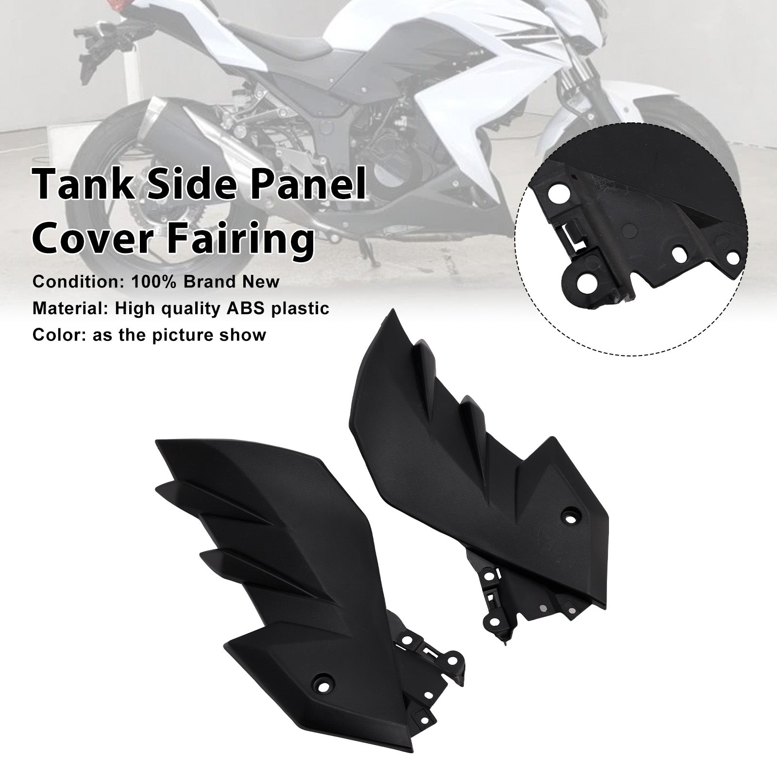 Kawasaki Z250 Z300 2013-2018 Fuel Tank Side Panel Cover Fairings
