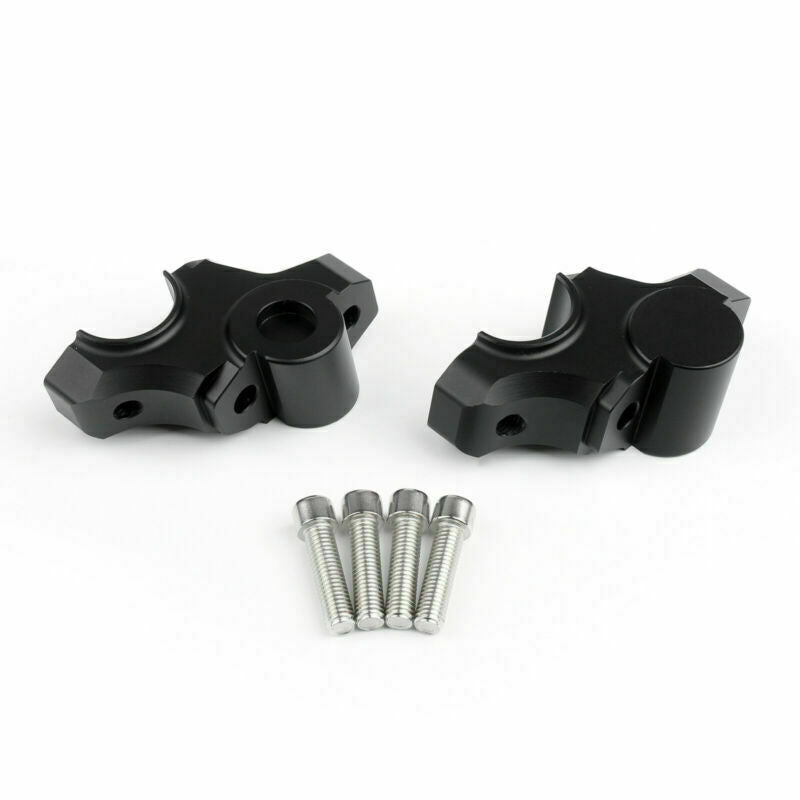 Billet Aluminum Bar Risers Barback Black Fit for Yamaha XSR900 MT09 MT-09 12-20