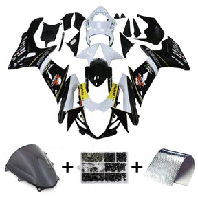 Amotopart 2011-2024 K11 GSXR 600/750 Suzuki Black&White Fairing Kit