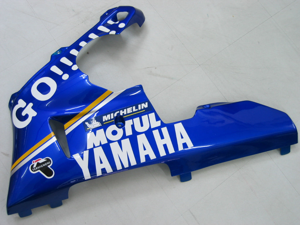 Amotopart 2000-2001 Yamaha YZF 1000 R1 Blue&White Style1 Fairing Kit