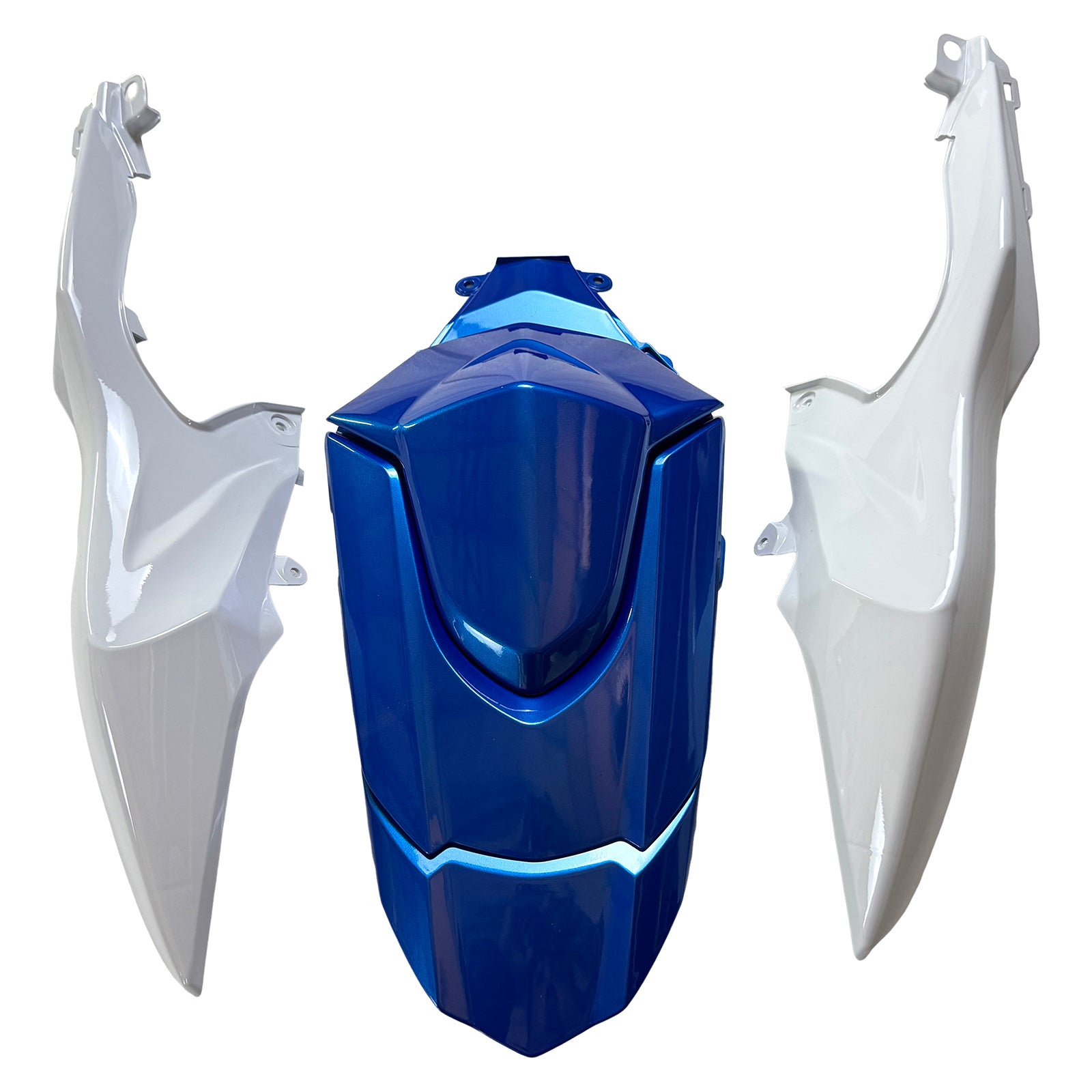 Amotopart 2009-2016 Suzuki GSXR1000 Kit de carenado blanco azul