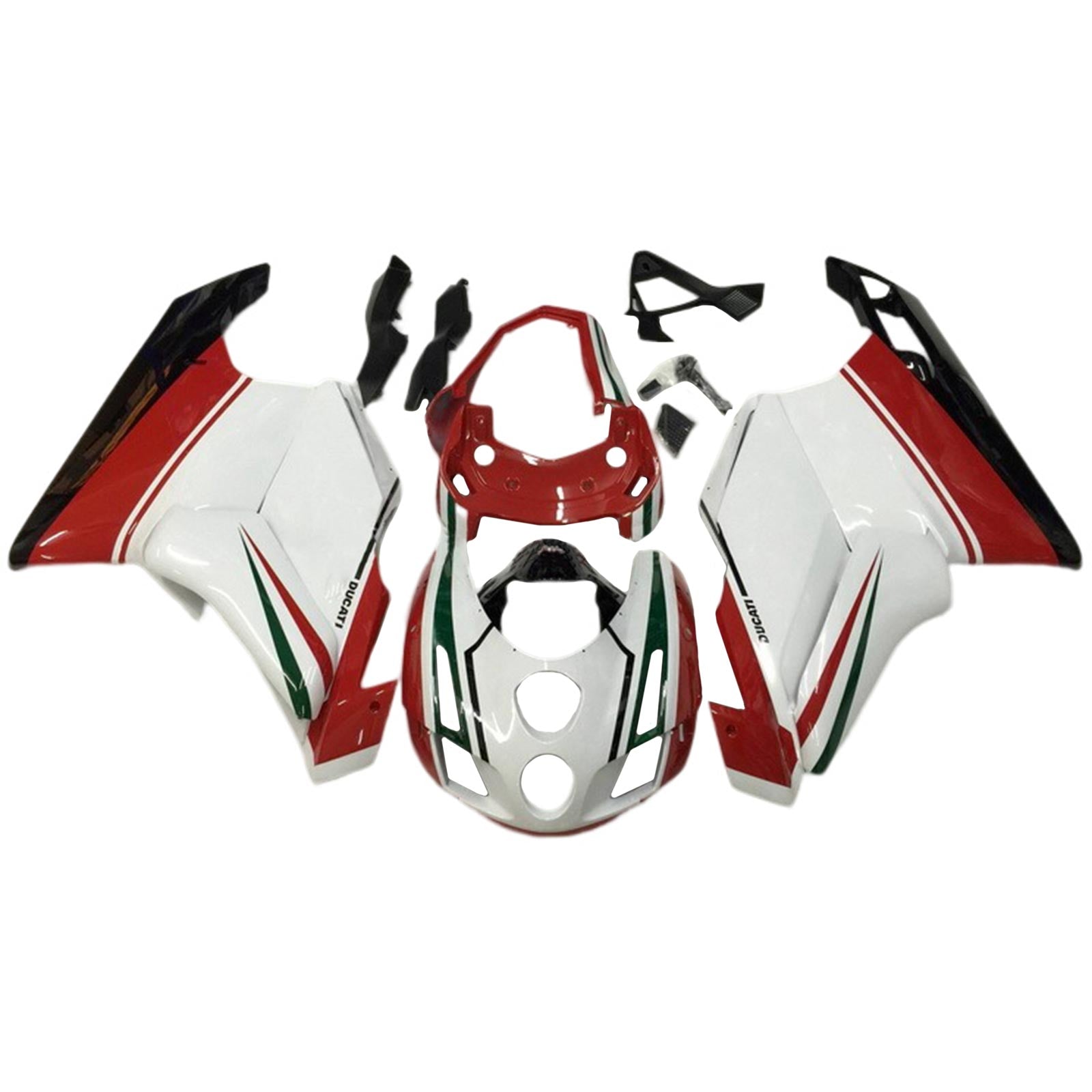 Amotopart 2003 2004 Ducati 999 749 Kit de carenado rojo y blanco Style9