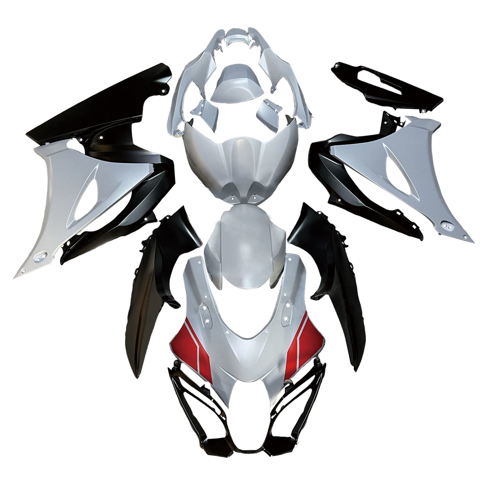 Amotopart 2017-2025 Suzuki GSXR1000 White Fearing Kit