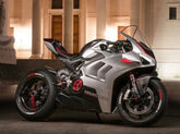 Amotopart Ducati Panigale 20-21 V4 V4S &amp; 21-22 V4SP &amp; 19-22 V4R Silberweißes Verkleidungsset