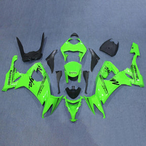 Amotopart 2008-2010 Kit carena Kawasaki ZX10R verde e nero Logo Style5