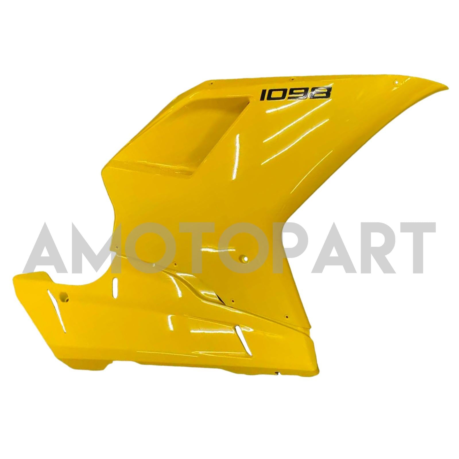 Amotopart 2007-2011 Ducati 1098/1198/848 Yellow Black Fairing Kit