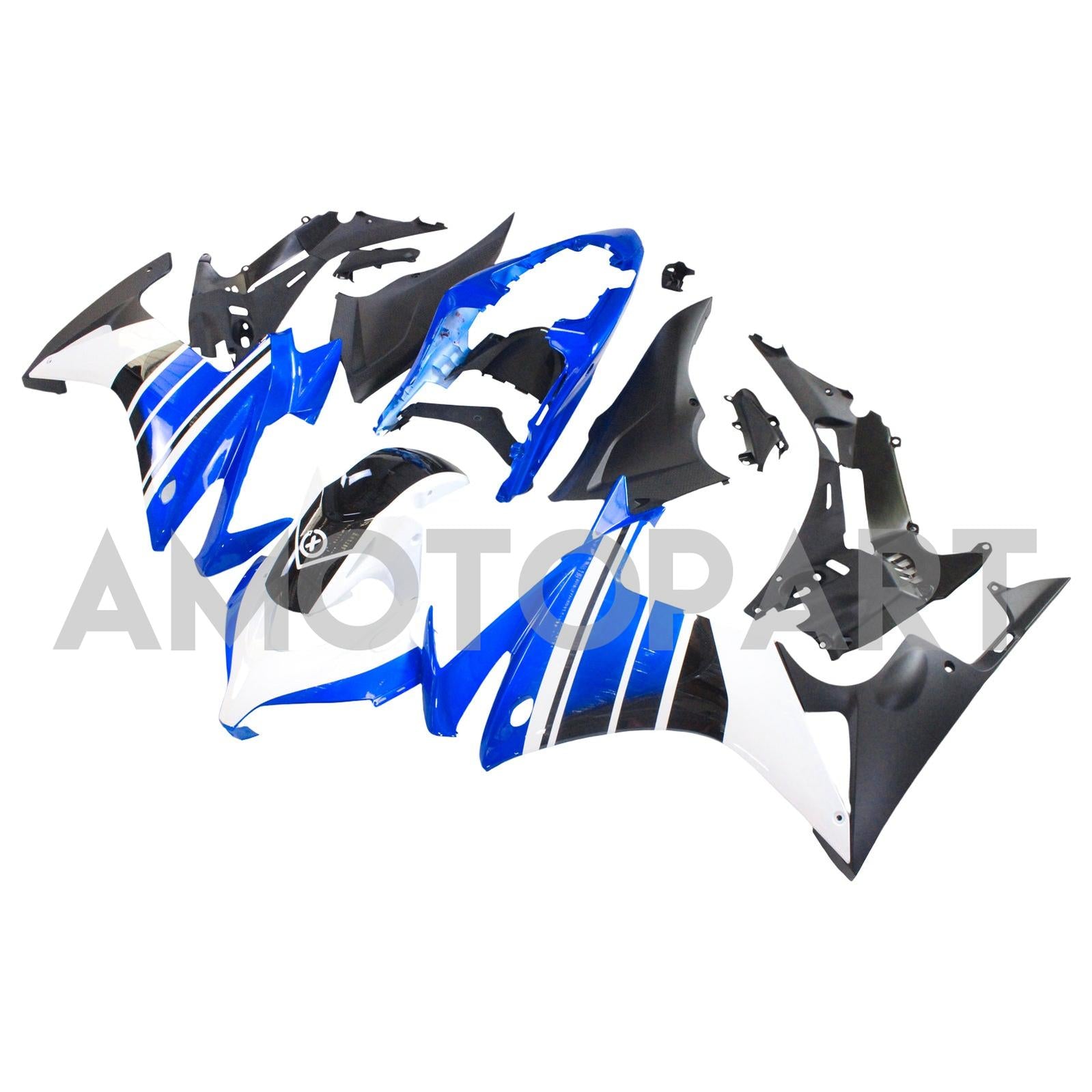Amotopart 2013-2015 CBR500R HONDA Blue & White Fairing Kit
