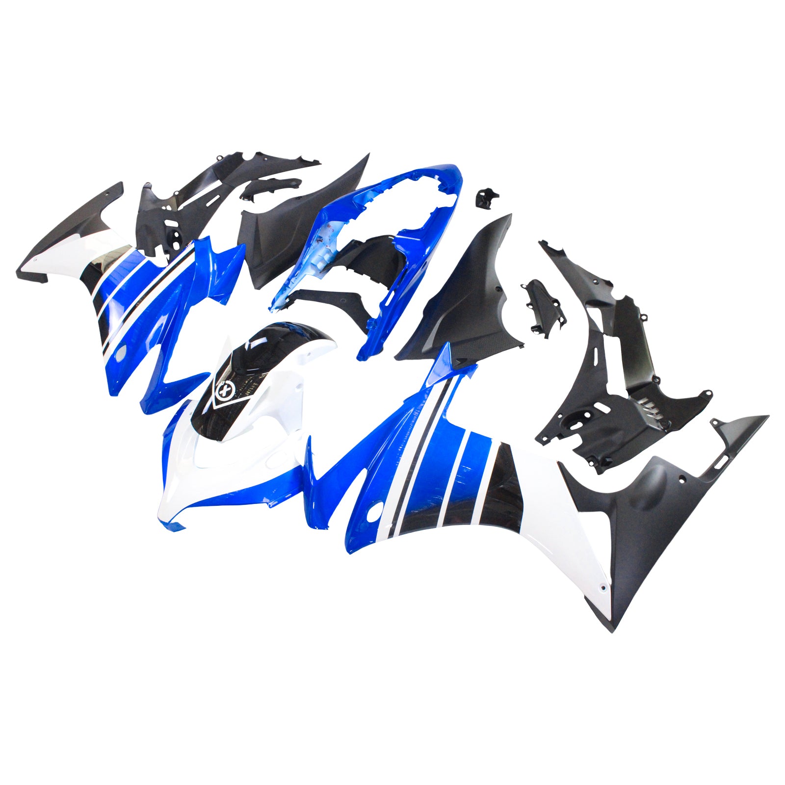 Amotopart 2013-2015 CBR500R Honda Blue&White Fairing Kit