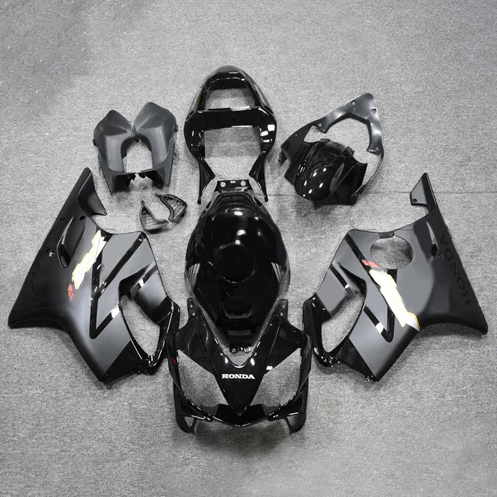 Amotopart 2001-2003 CBR600 F4i Honda Matte&Gloss Black Fairing Kit