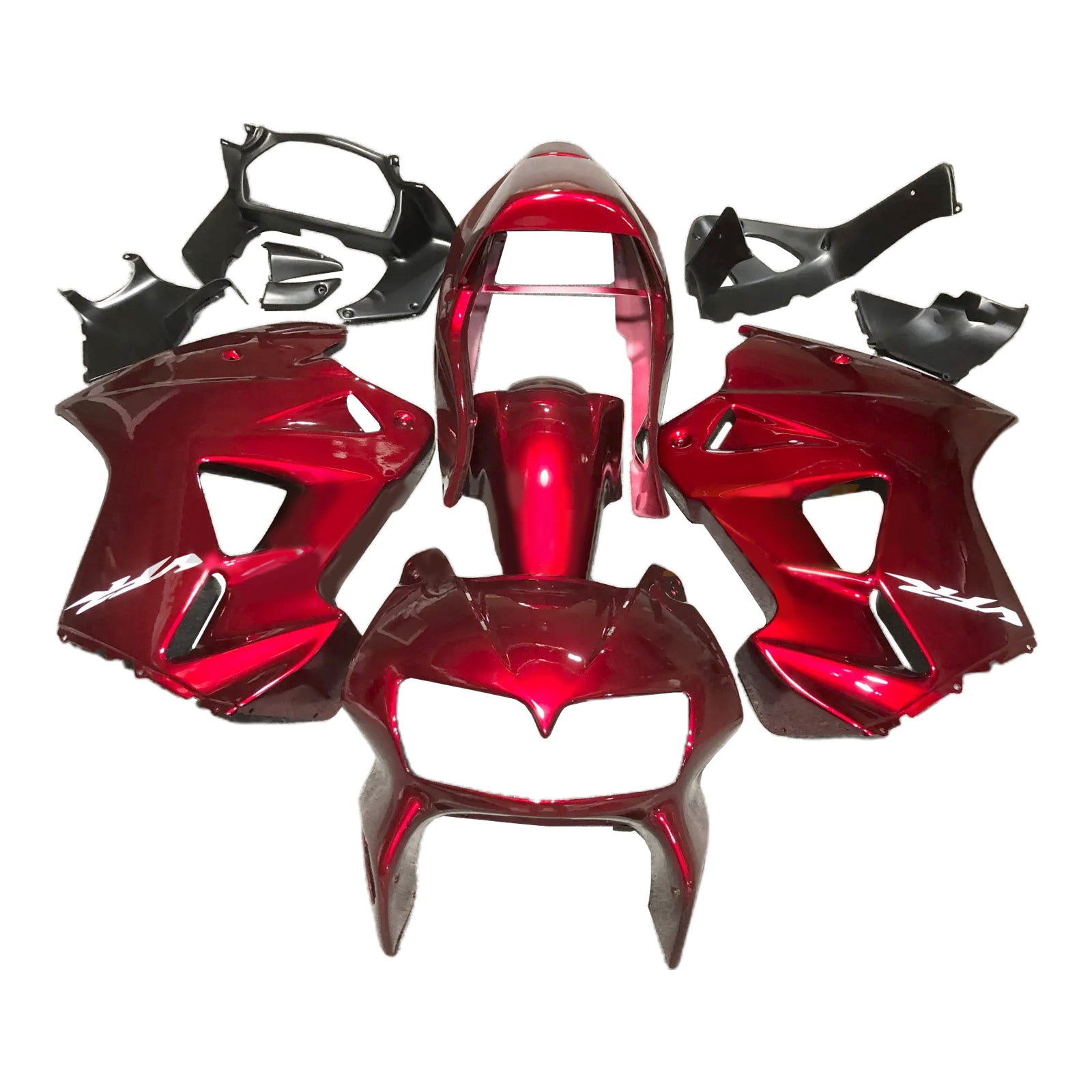 Amotopart 1998-2001 Honda VFR800 Red Black Fairing Kit