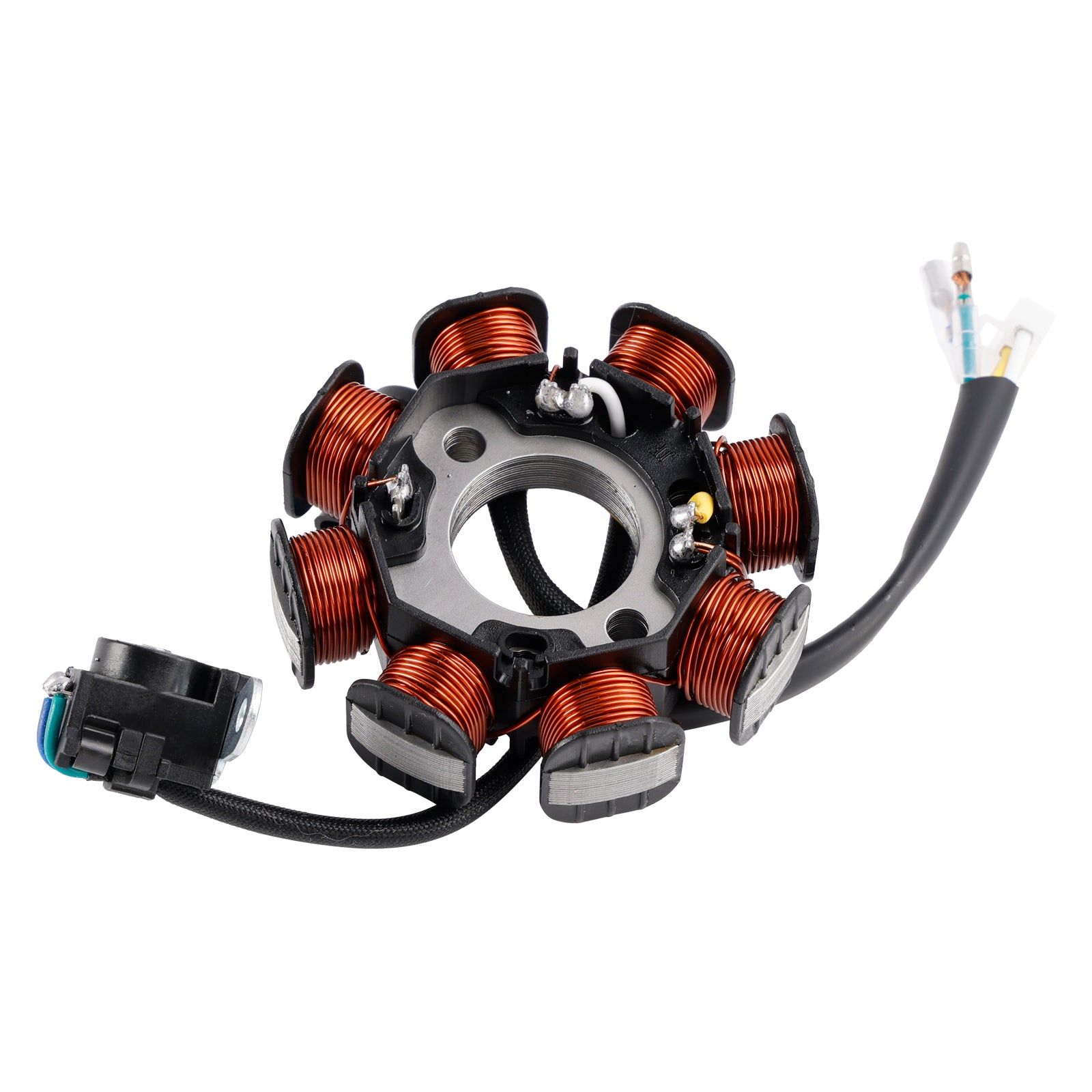 Modenas Kriss 120 Field Coil 8 Coil - 4 Wire - Stator Assy