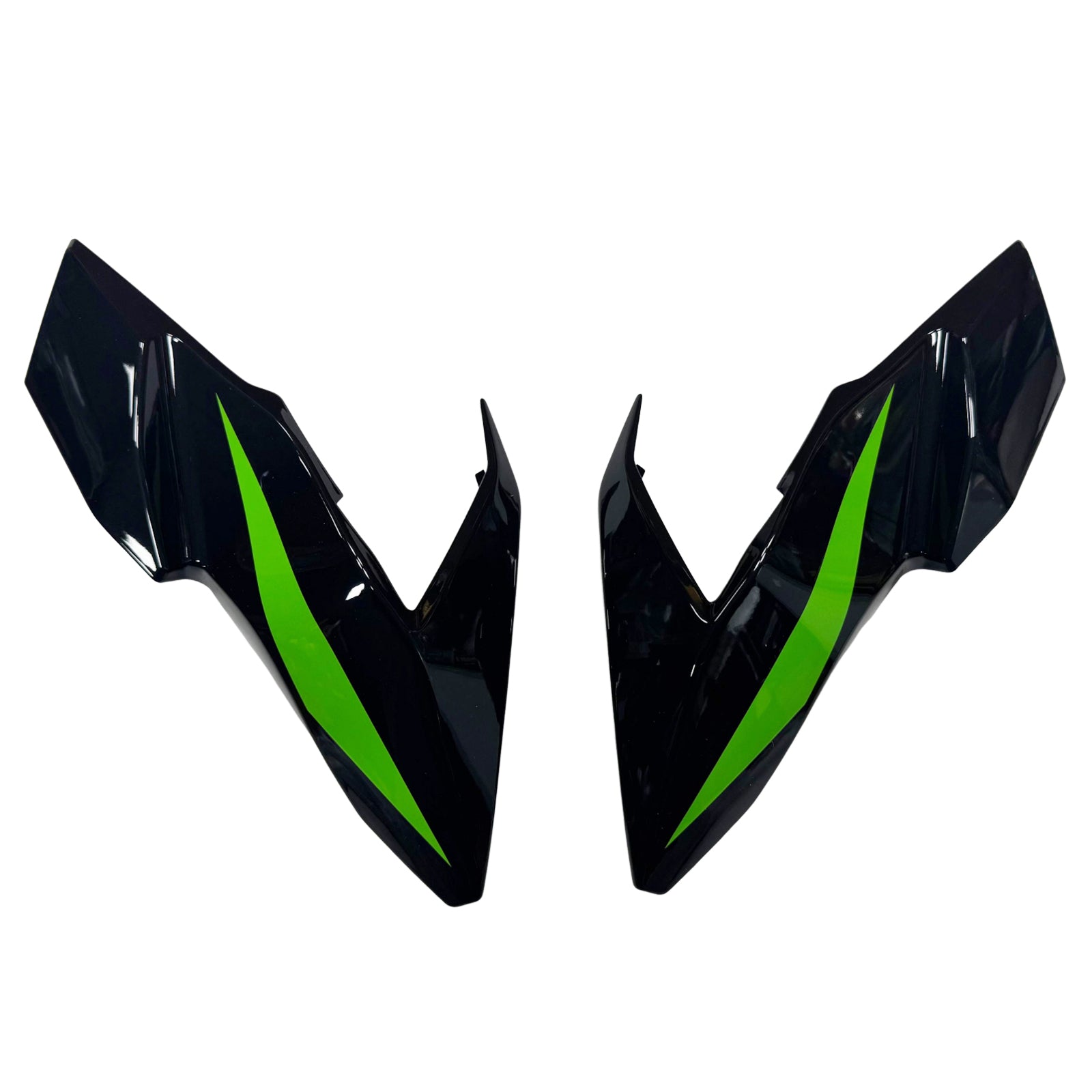 Amotopart 2017-2019 Kawasaki Z650 Black Green Gray Fairing Kit
