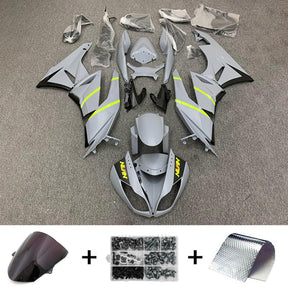 Amotopart Kawasaki 2009-2012 ZX6R 636 Grey Fairing Kit