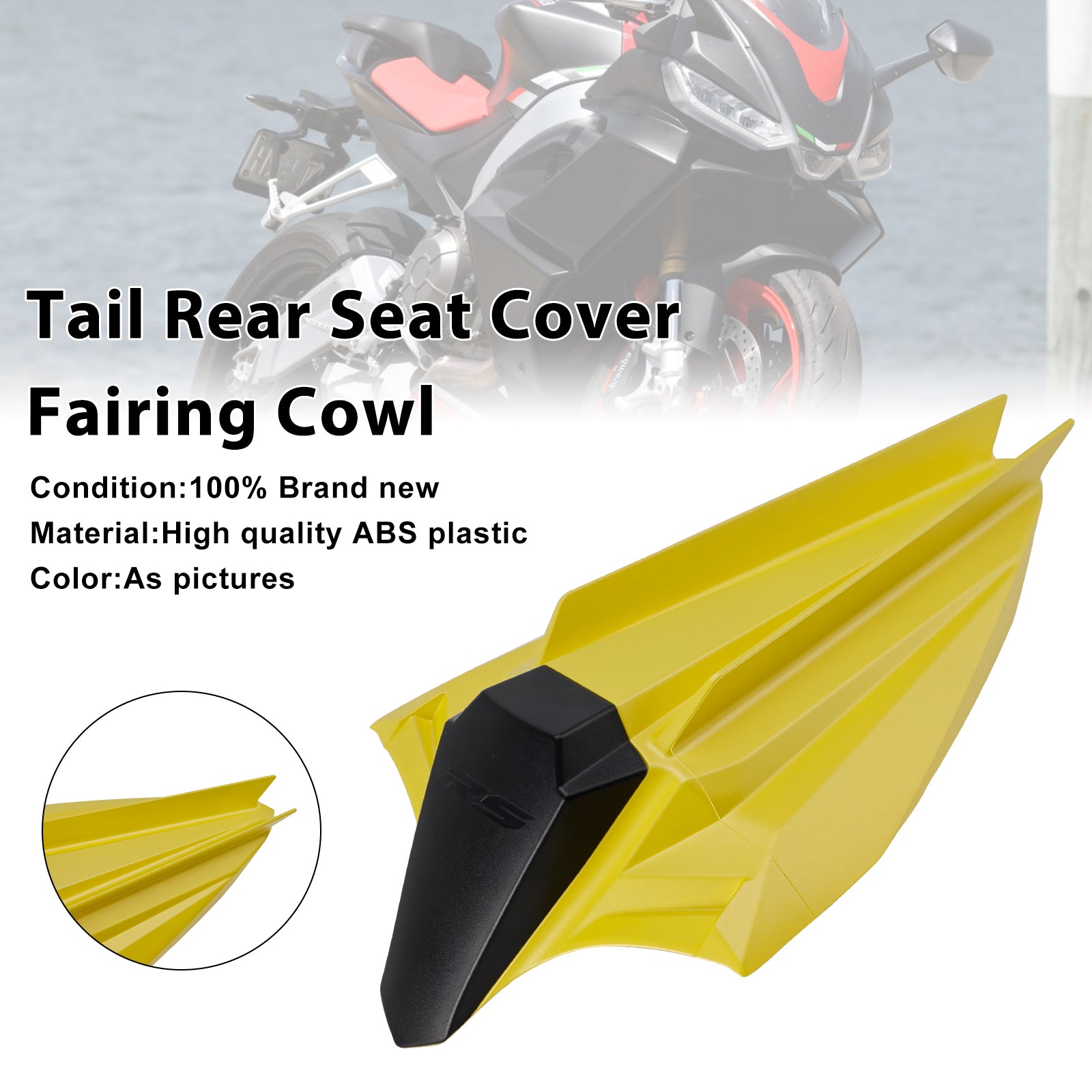 2020-2024 Aprilia RS660 Tuono 660 Rear Seat Cover Fairing Cowl Yellow