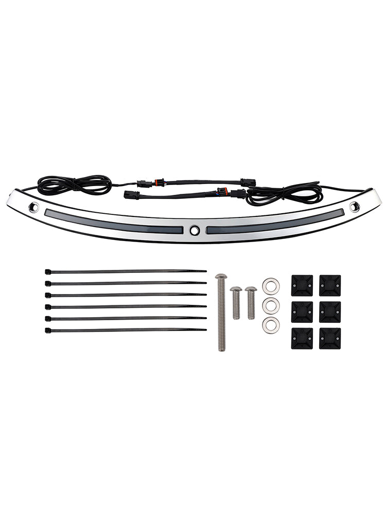 2014+ Touring Electra Glide LED Running Turn Signal Light Windshield Trim