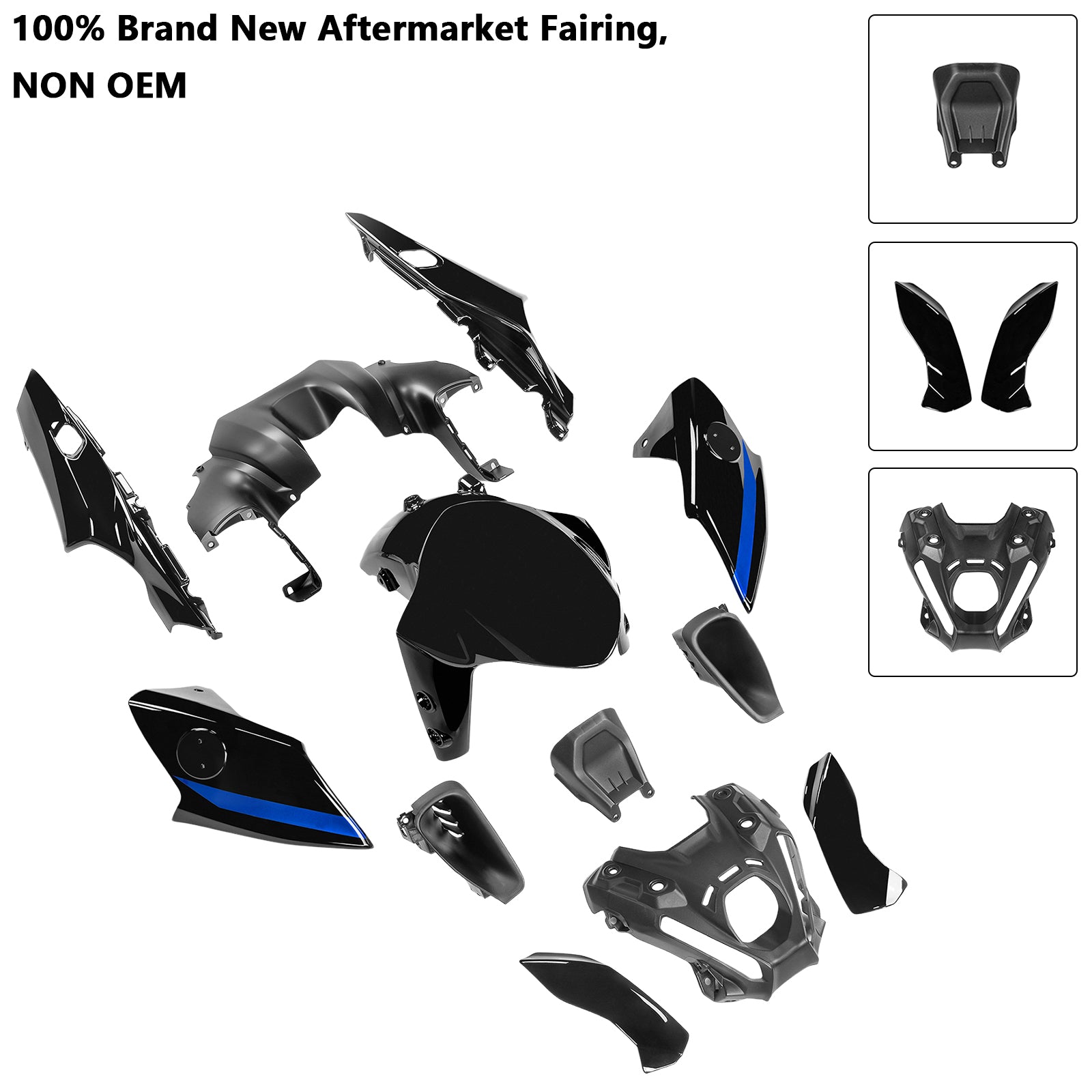 Amotopart 2021-2023 Yamaha MT 09 Fairing Kit