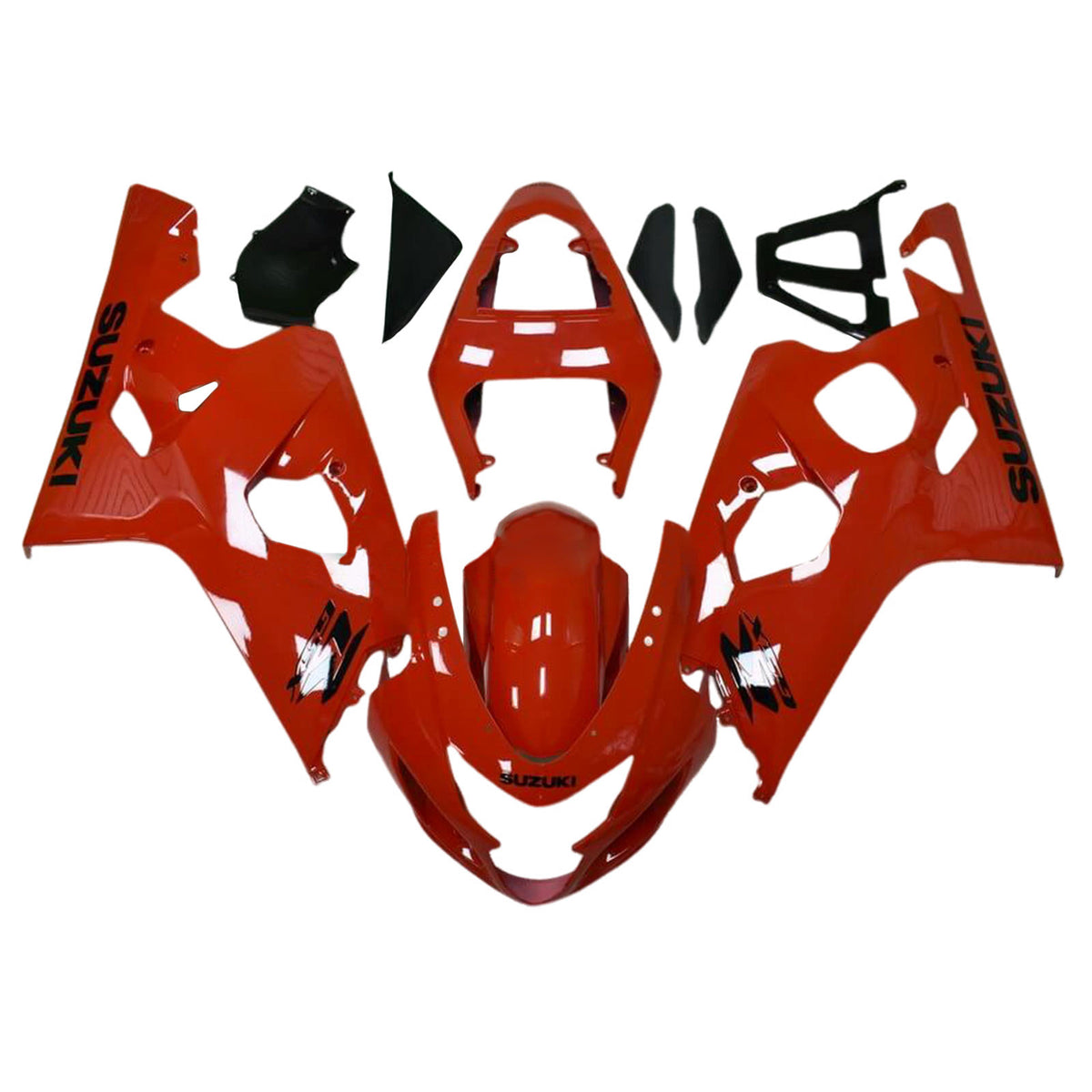 Amotopart 2004-2005 K4 GSXR 600/750 Kit de carénage avec logo rouge et noir Suzuki