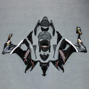 Amotopart 2008-2010 Kawasaki ZX10R Gloss&Matte Black Fairing Kit