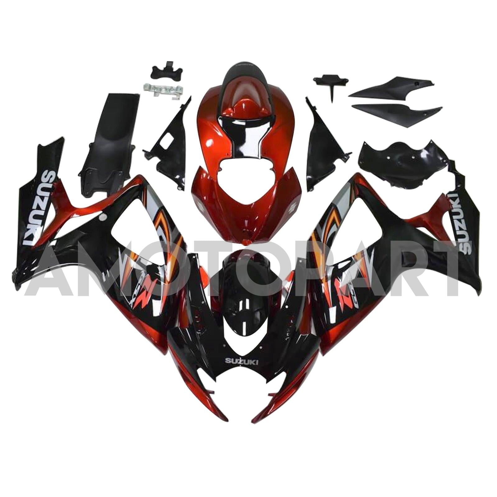 Amotopart 2006-2007 Suzuki GSXR600 750 Collection de kit de carénage