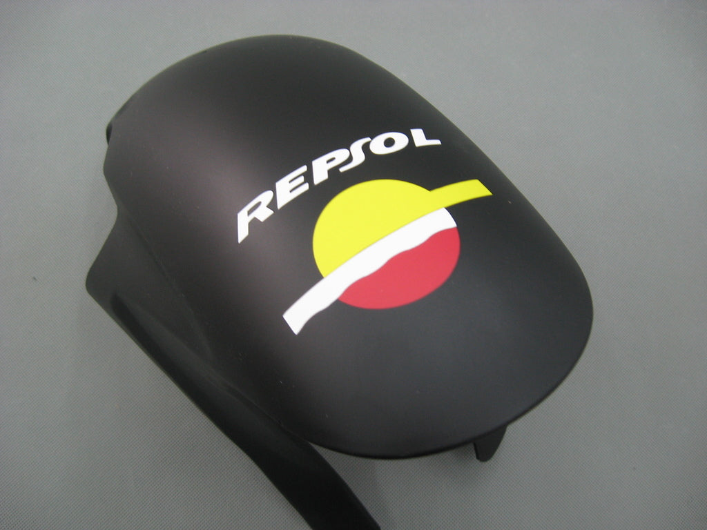 Amotopart 2005-2006 Honda CBR600RR Kit de carénage noir mat avec logos rouges