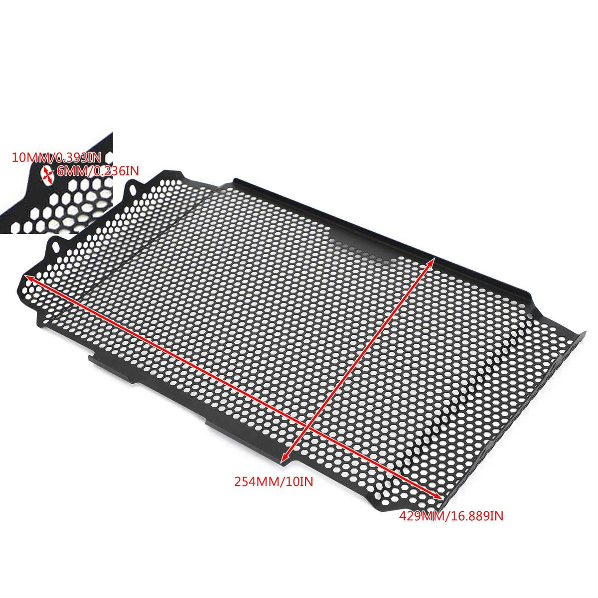 18-20 Honda Cb1000R Motor Radiador Grill Guarda Capa Protetor Preto