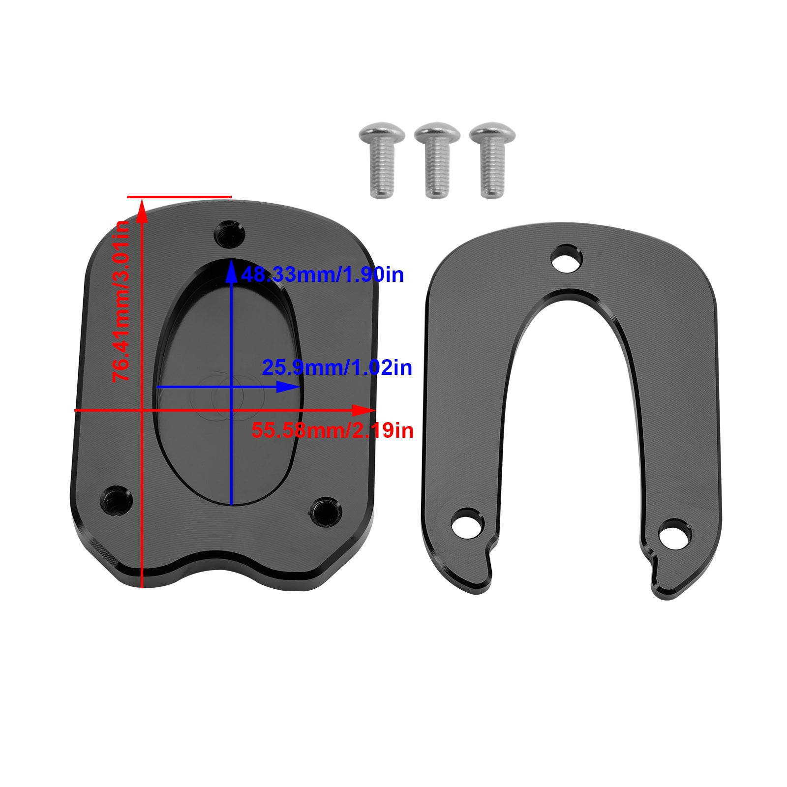 21-23 Meteor 350 Kickstand Enlarge Plate Pad