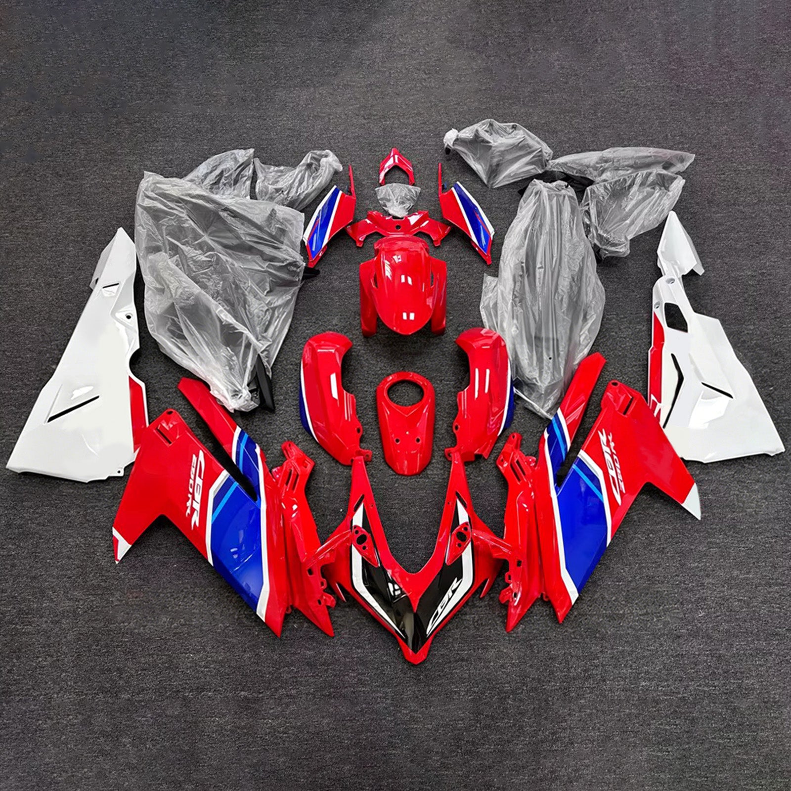 Amotopart 2023-2024 Honda CBR250RR Red Fairing Kit