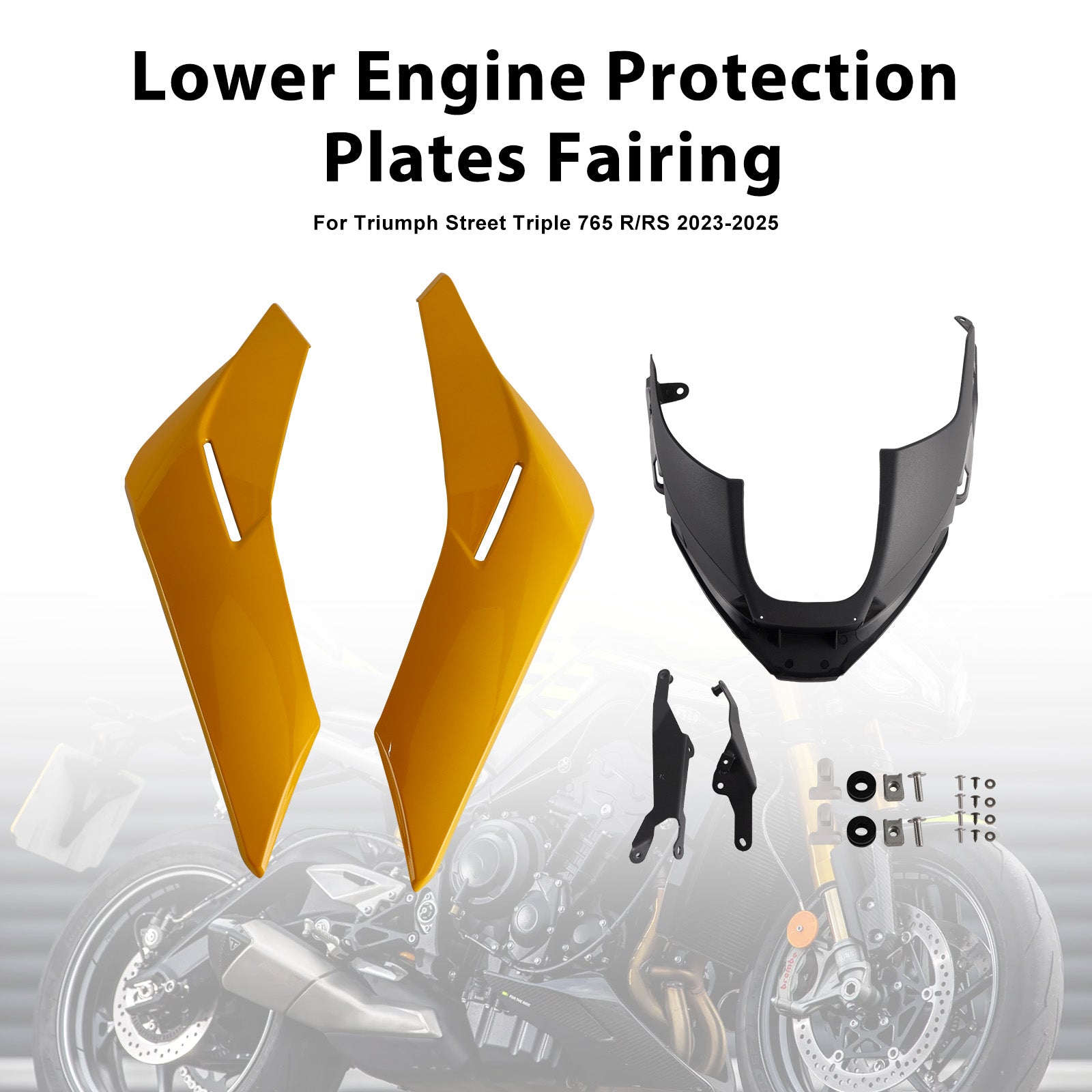 2023-2025 Street Triple 765 R/RSEngine Lower Belly Pan Panels Guard Fairing