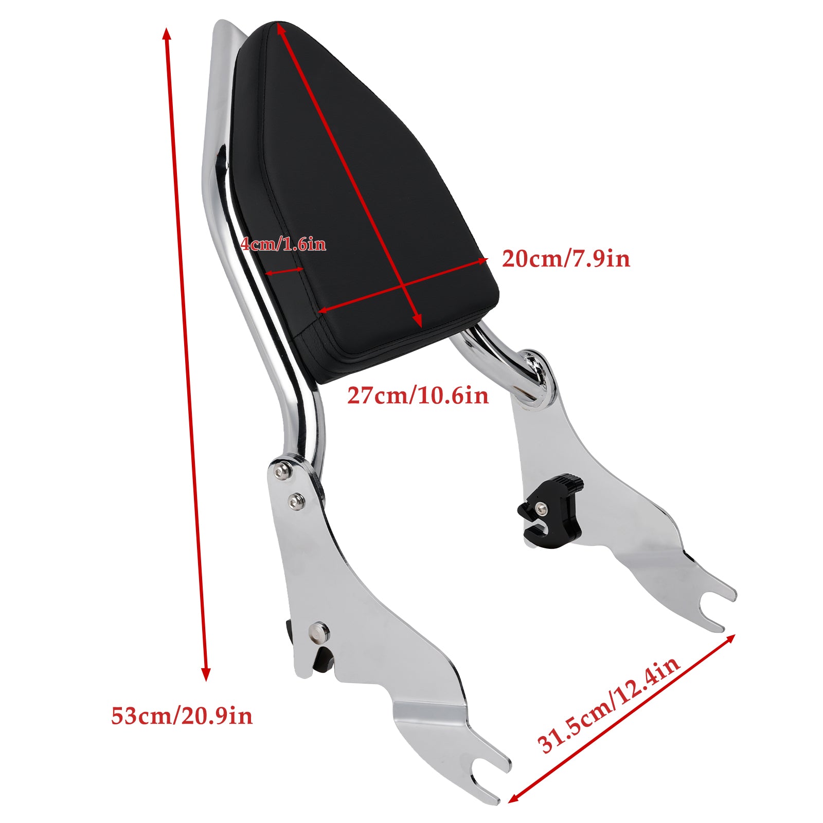 ROAD KING 2009-2022 STREET GLIDE 2009-2024 Passenger Sissy Bar Backrest