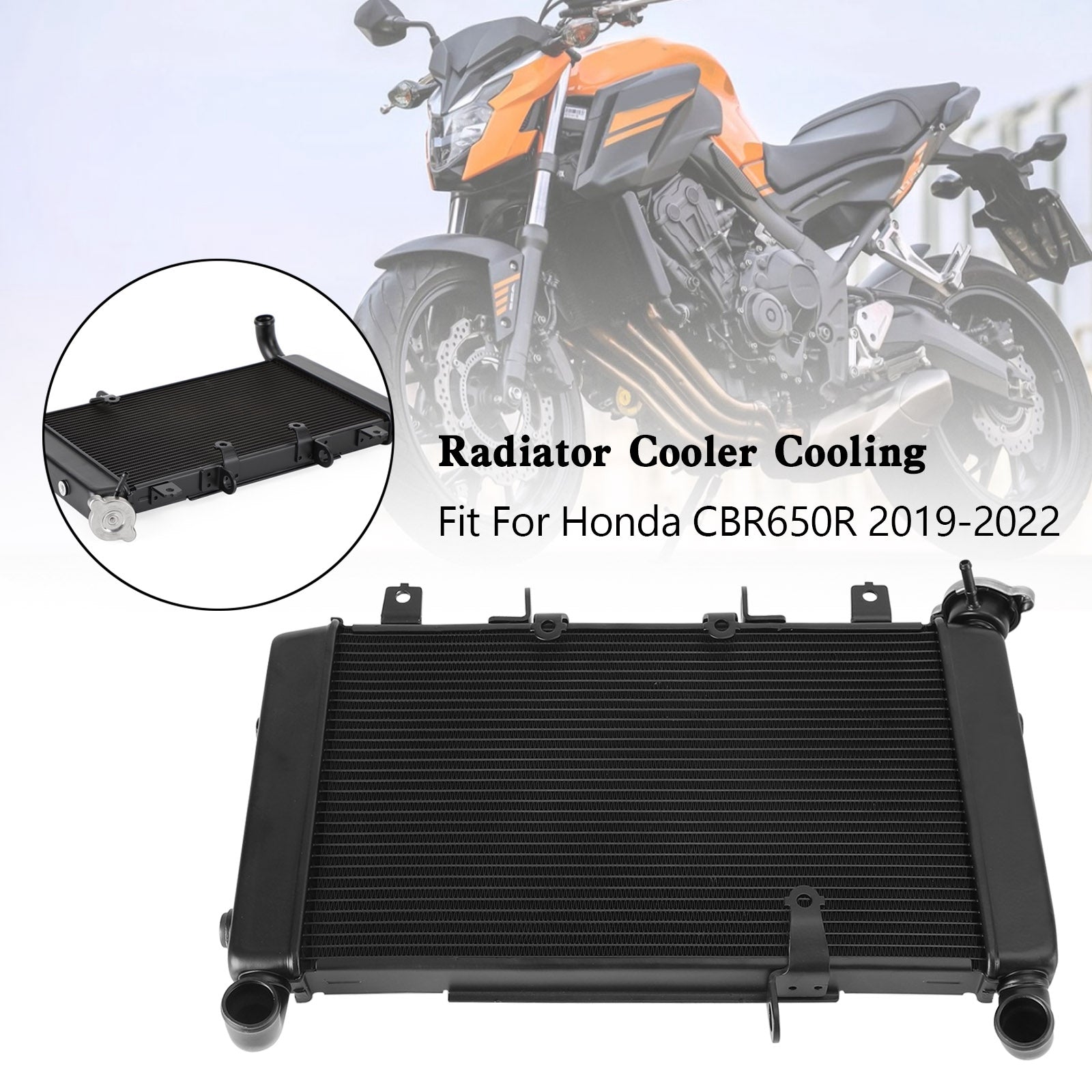 Aluminium Engine Radiator Cooler Cooling Fit For Honda CBR650R 2019-2022