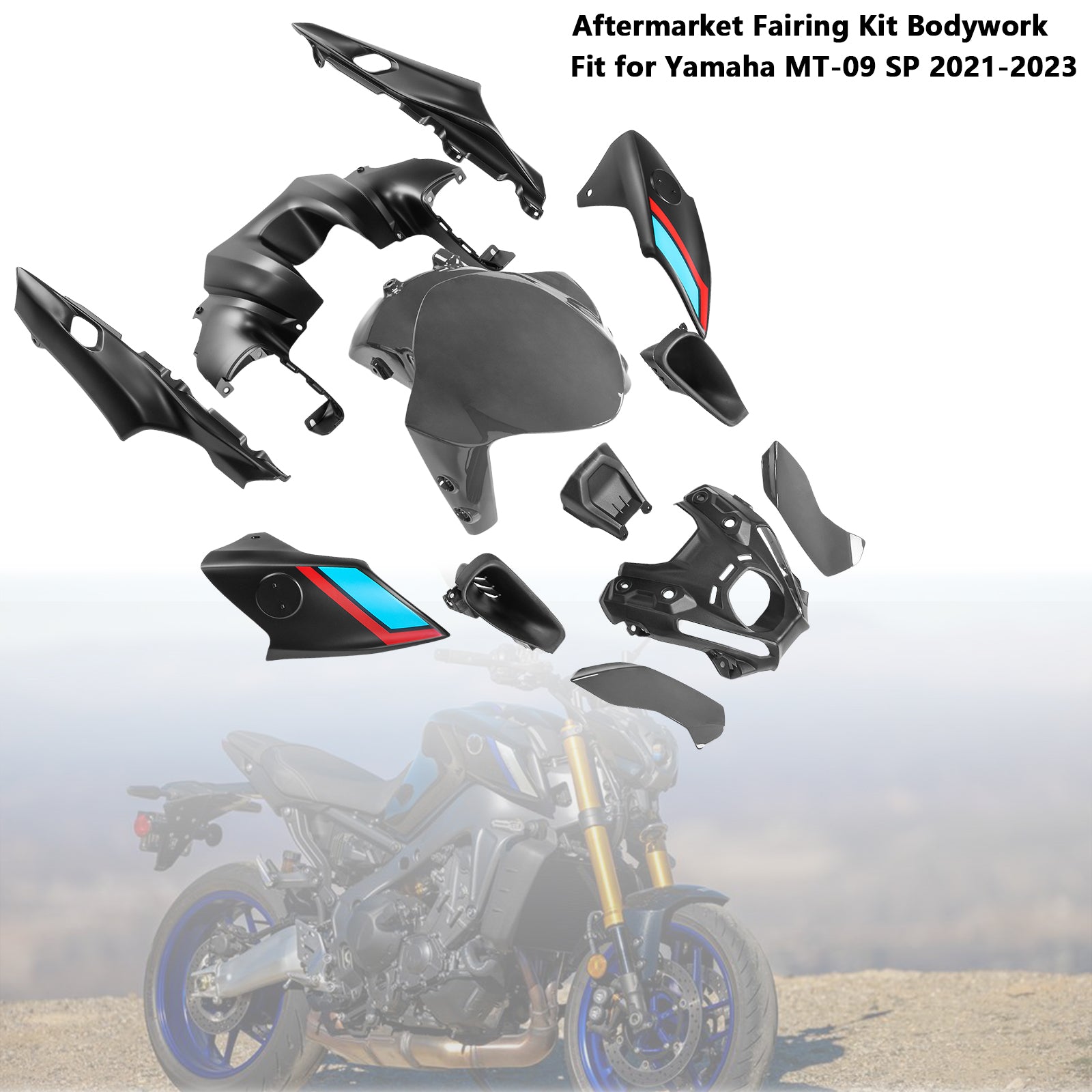 Amotopart 2021-2023 Yamaha MT 09 Verkleidungssatz