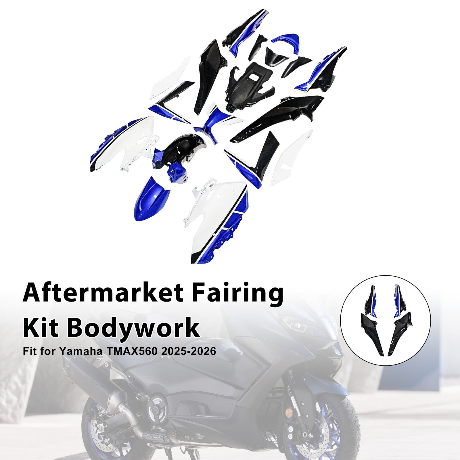 Amotopart 2025-2026 Yamaha TMAX560 Fairing Kit Collection