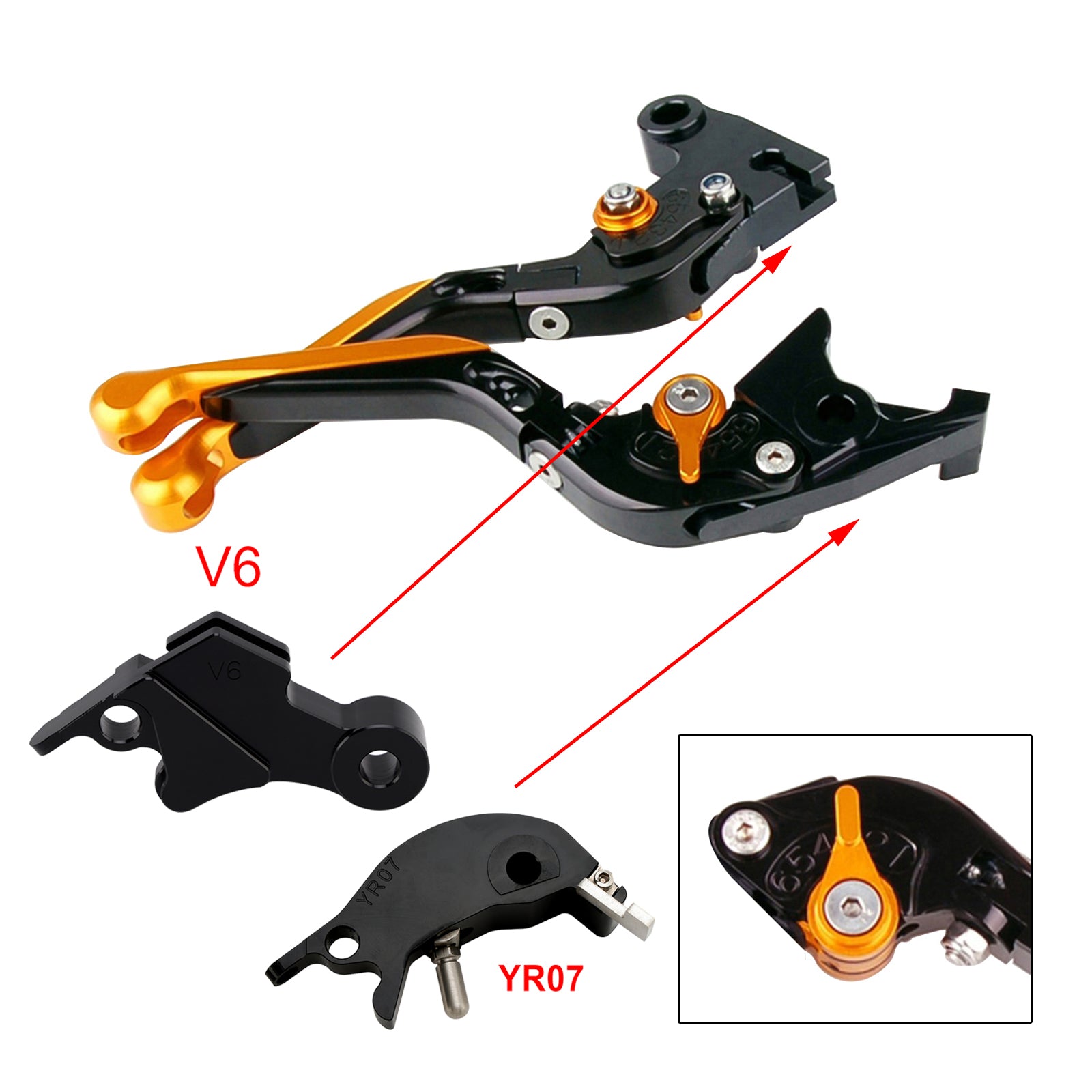 24-25 YAMAHA XSR900 XSR900GP MT-09 MT-09SP Adjustable Clutch Brake Lever