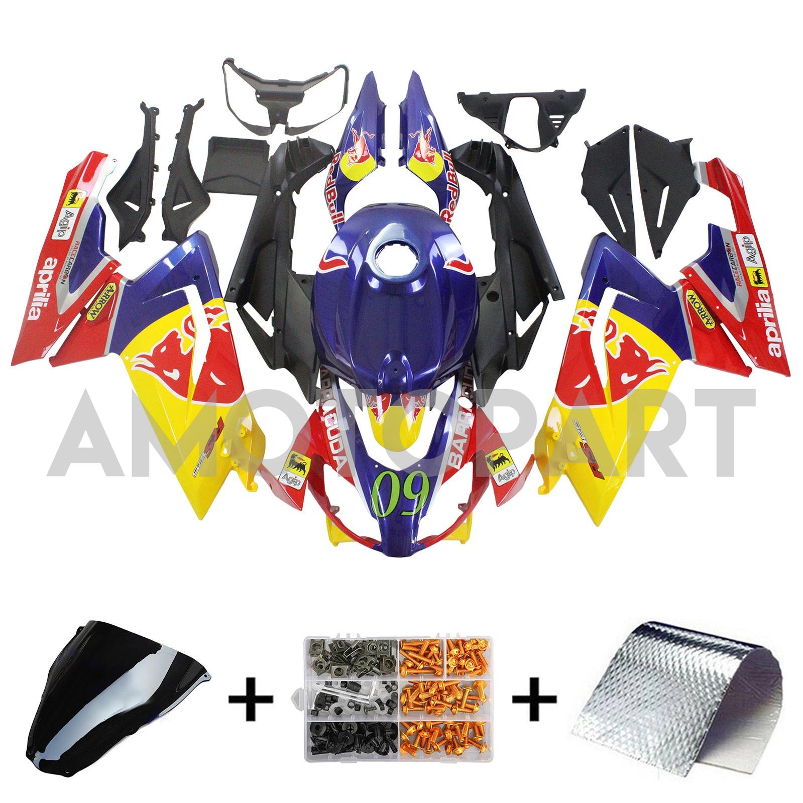 Amotopart 2006-2011 RS125 Red Blue  Yellow Fairing Kit