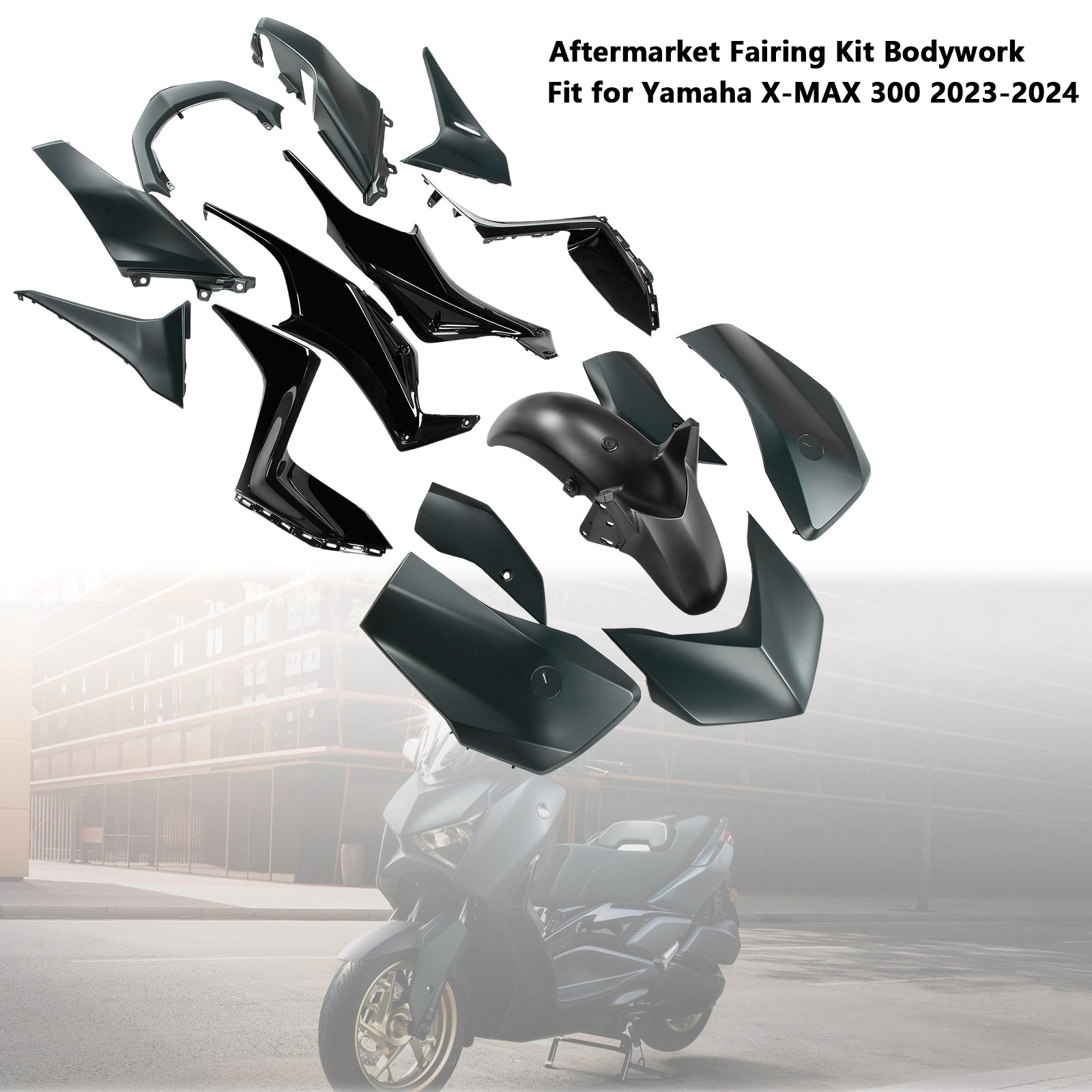 Amotopart 2023-2024 Yamaha X MAX 300 Verkleidungssatz