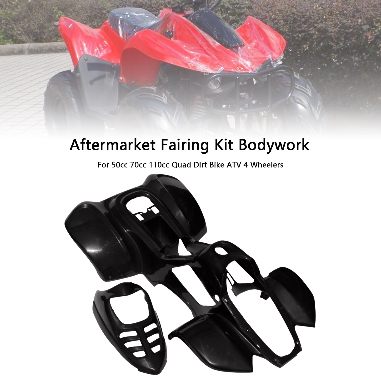 Amotopart For 50cc 70cc 110cc Quad Dirt Bike Atv 4 Wheelers Fairing Kit Collection