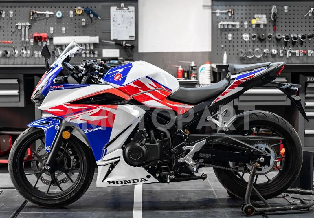 Amotopart 2022 CBR400R Honda Red&Blue Fairing Kit