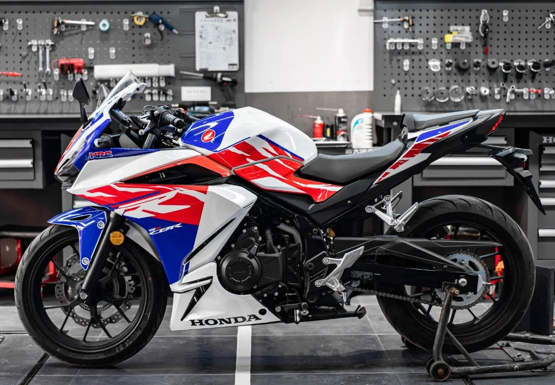 Amotopart 2022 CBR400R Honda Red&Blue Fairing Kit